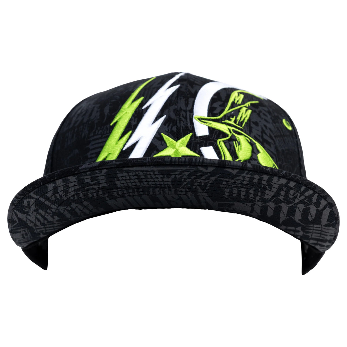 M/M Ghost 3 Flex Cap - Black / Green