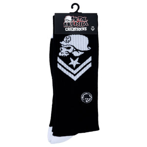 M/M Troop Socks - Black / White
