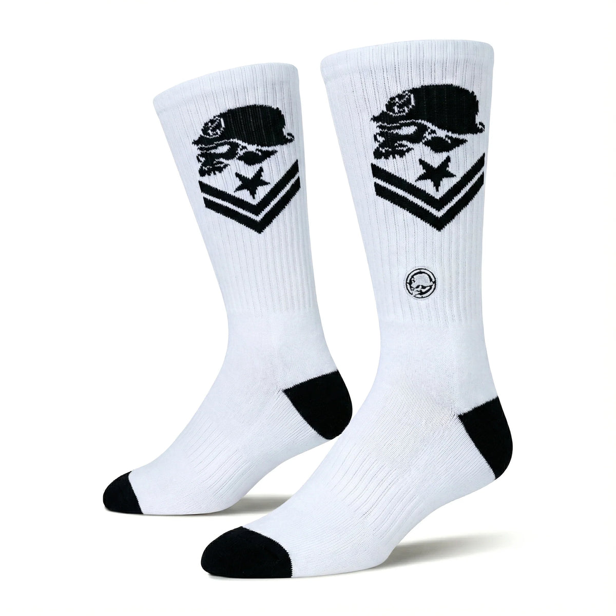 M/M Troop Socks - White / Black