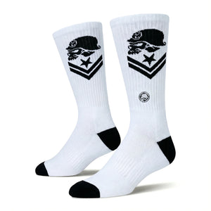 M/M Troop Socks - White / Black