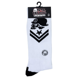 M/M Troop Socks - White / Black